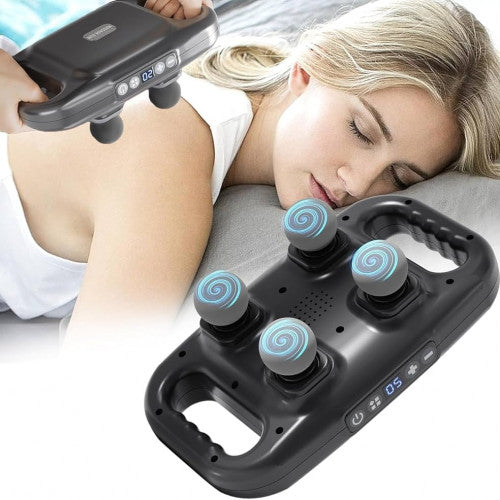 Masajeador Portátil de 4 Cabezas