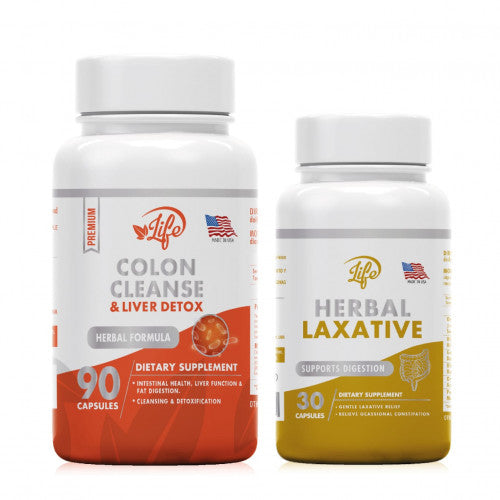 DETOX DIGESTIVE Colon Cleanse + Herbal Laxative 100% natural