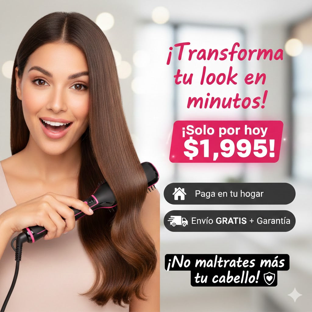 ✨ Cabello liso en minutos, sin esfuerzo Cepillo Alisador Ultimas unidades
