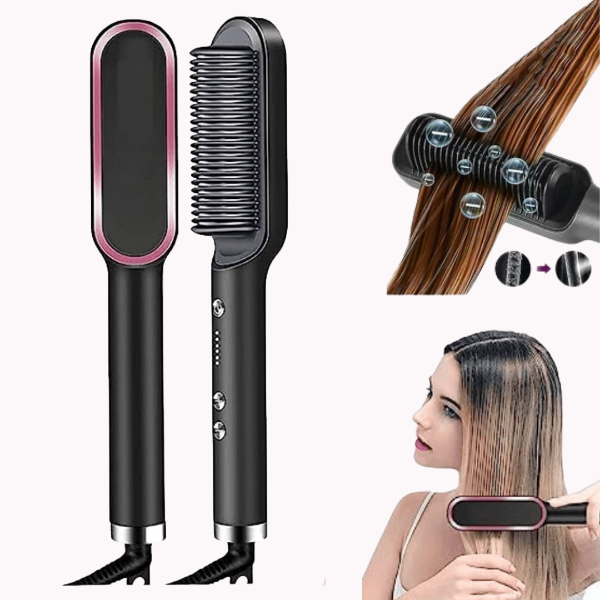 Cepillo Alisador Cabello Suave y Perfecto al Instante