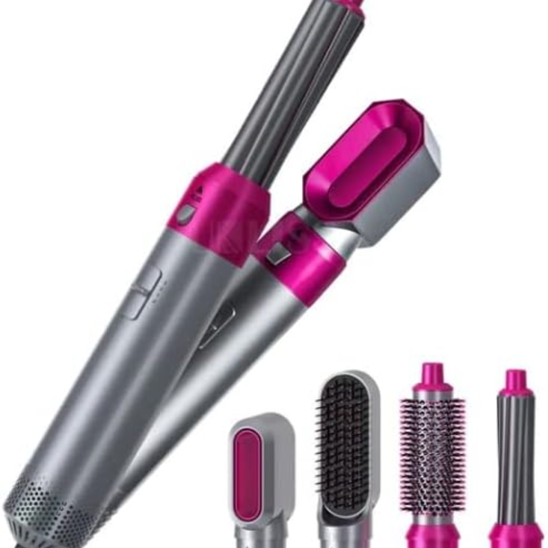 ✨ Cepillo Secador 5 en 1 — Alisa, Seca, Riza y Da Volumen en Minutos