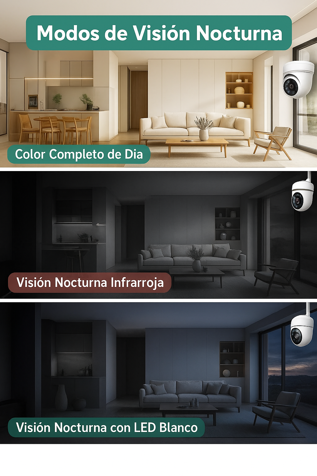 2 Cámara de Seguridad Resistente a la Lluvia 🌧️ por 2,800 pesos