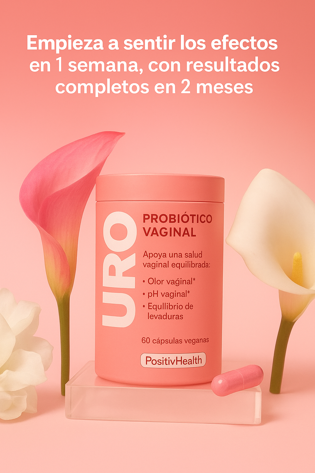 URO Vaginal Probiotics para la salud vaginal de las mujeres, equilibrio del pH