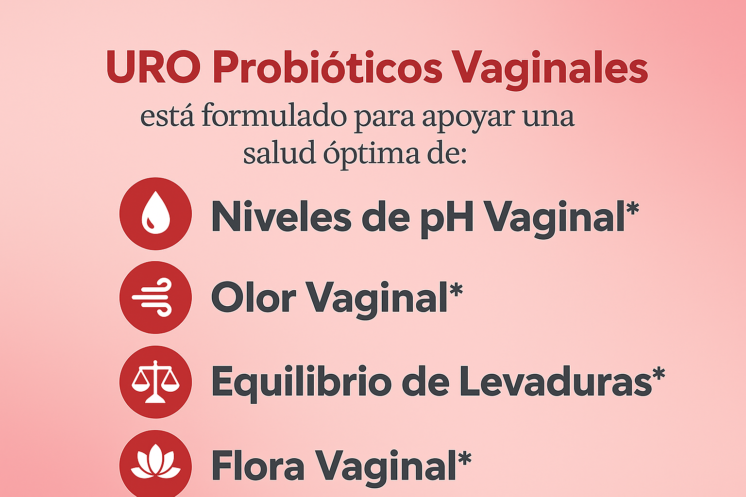 URO Vaginal Probiotics para la salud vaginal de las mujeres, equilibrio del pH