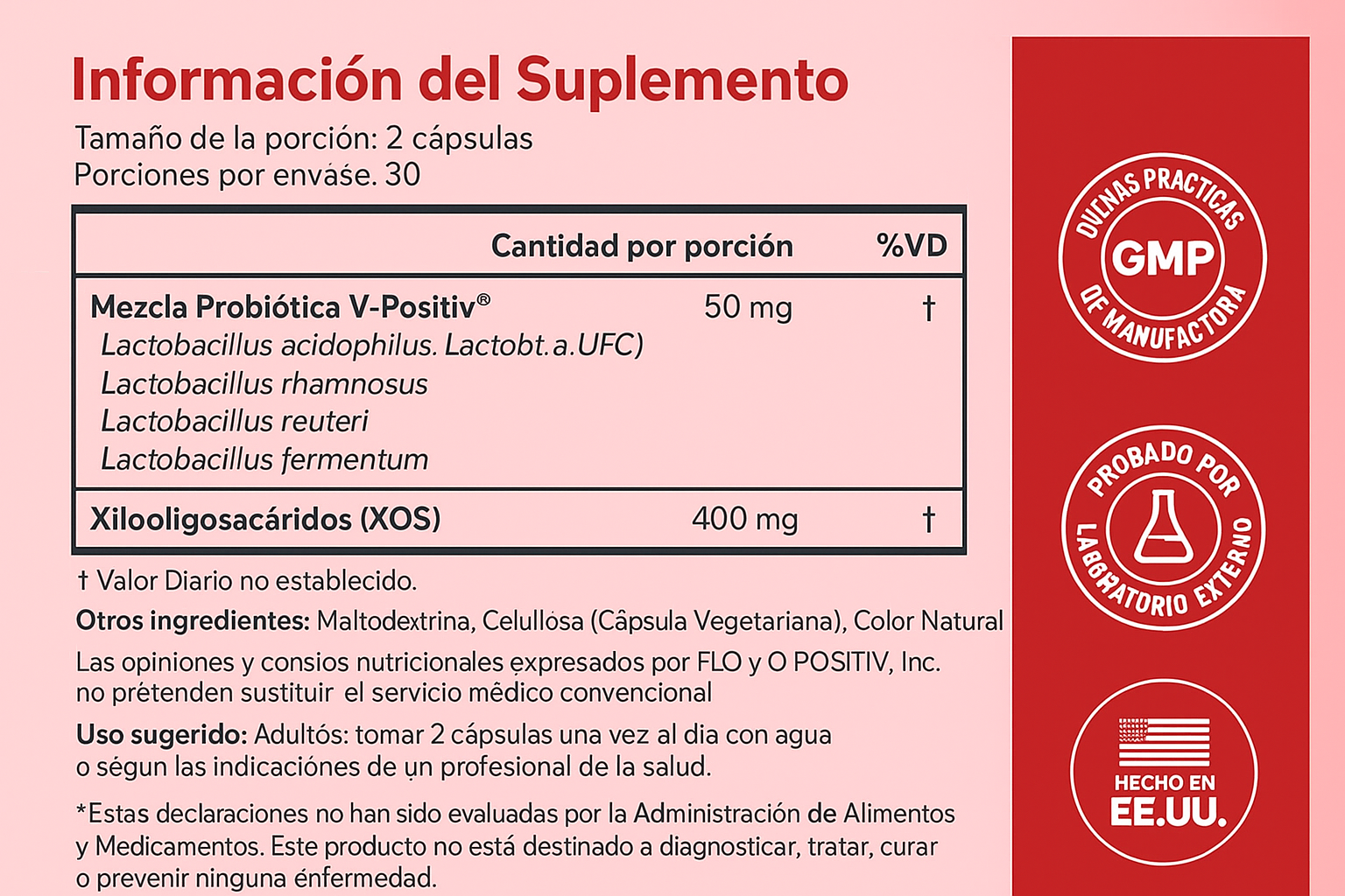 URO Vaginal Probiotics para la salud vaginal de las mujeres, equilibrio del pH