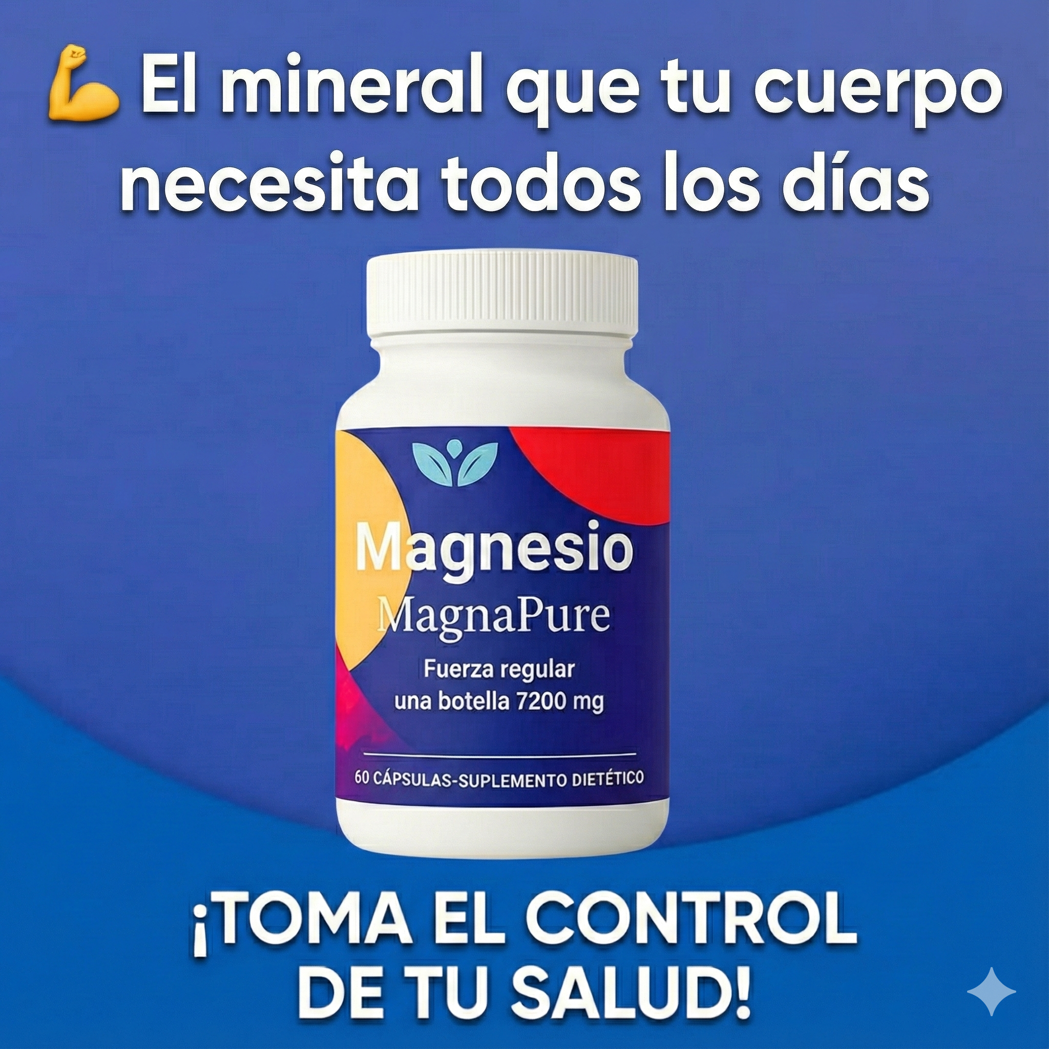 🌿 2 Frascos de Magnesio Magna Pure – Bienestar Natural