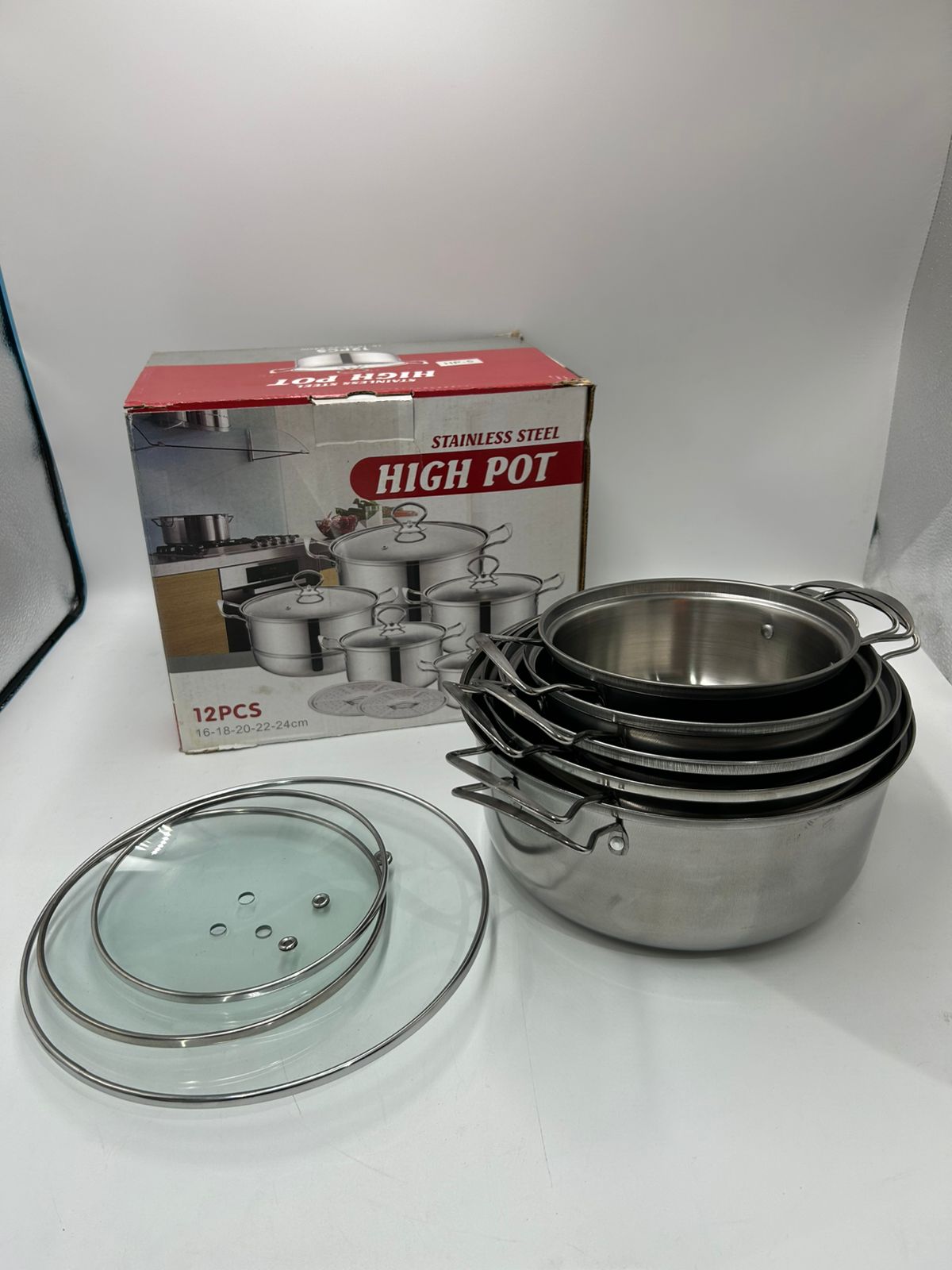 Equipa tu cocina con el Set de Ollas de Acero Inoxidable 12 Piezas