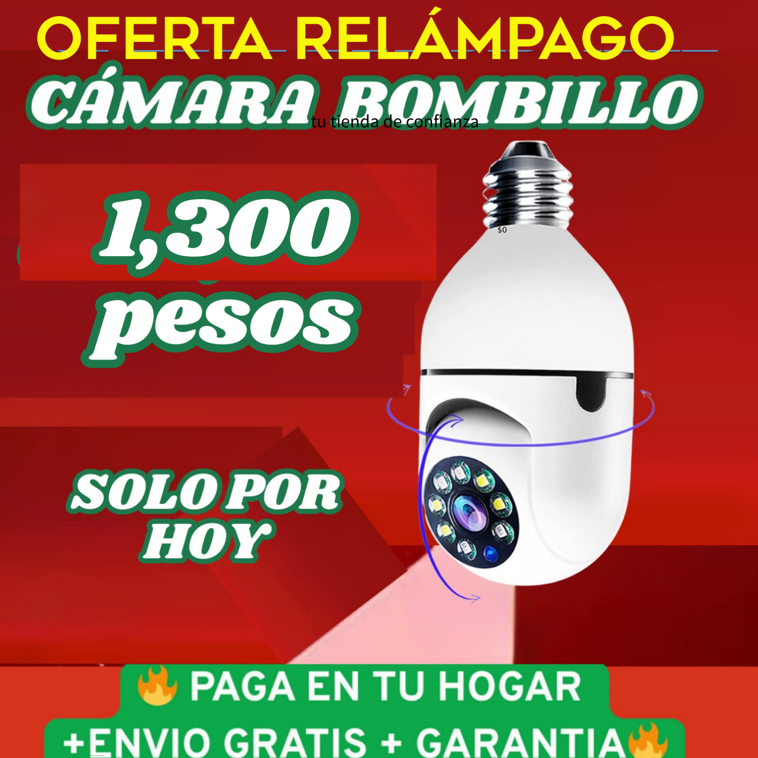 Camara Bombillo pedido minimo 2 unidades